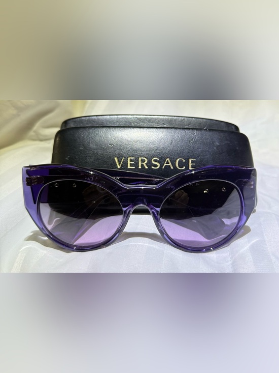 Versace Accessories - Versace VE 4297 Purple Medusa Cat Eye Sunglasses